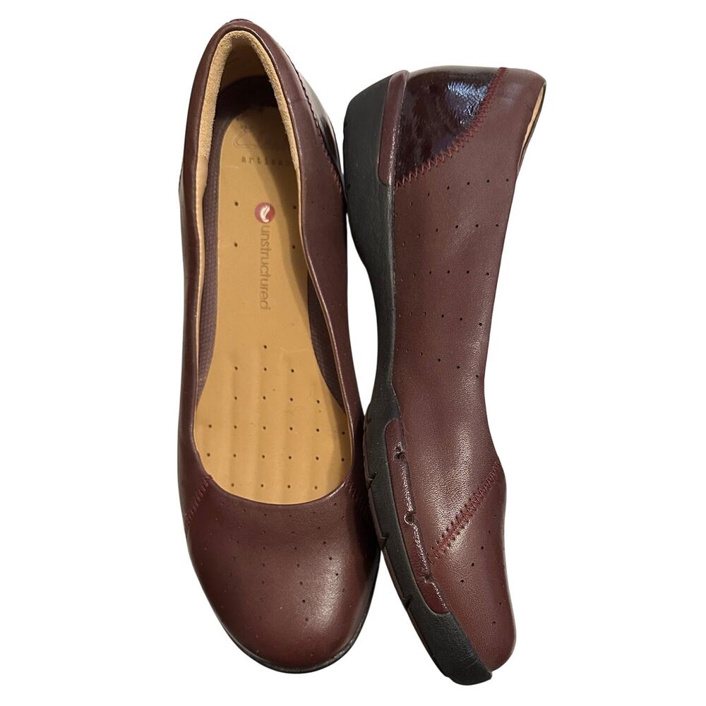 Clark’s Unhearth unstructured loafer reddish brown 9.5 excellent condition